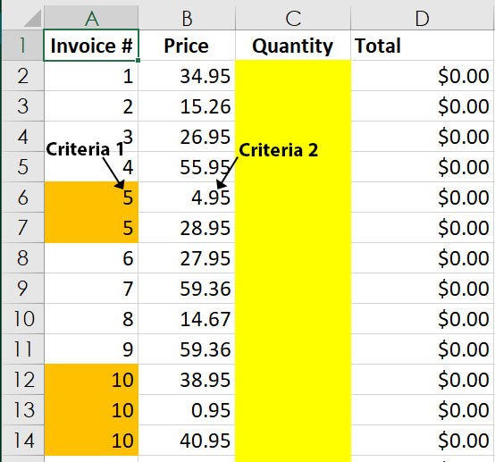 two criteria lookups